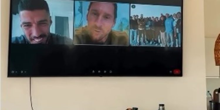 Video: el mensaje sorpresa de Messi y Suárez para los jugadores de su equipo uruguayo