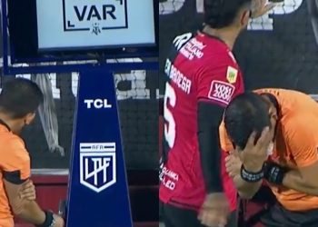 Video: La agresión de los hinchas de Newell’s a Merlos, antes de que expulsara a Regiardo