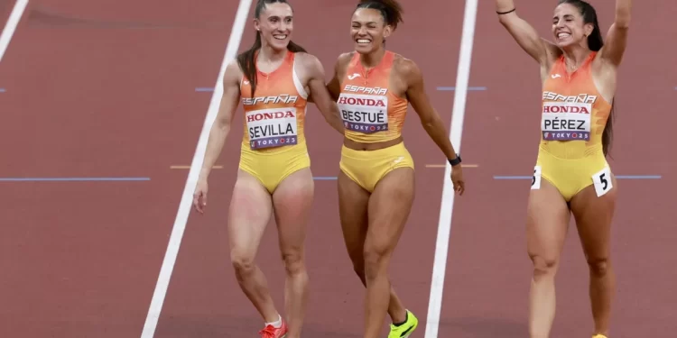 El relevo español femenino, con la ciudadrealeña Paula Sevilla, hace historia y se mete en la final del 4×100 en el Mundial de Tokio