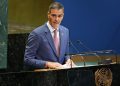 Sánchez se muestra como aliado de Hamas y acusa a Netanyahu en Nueva York