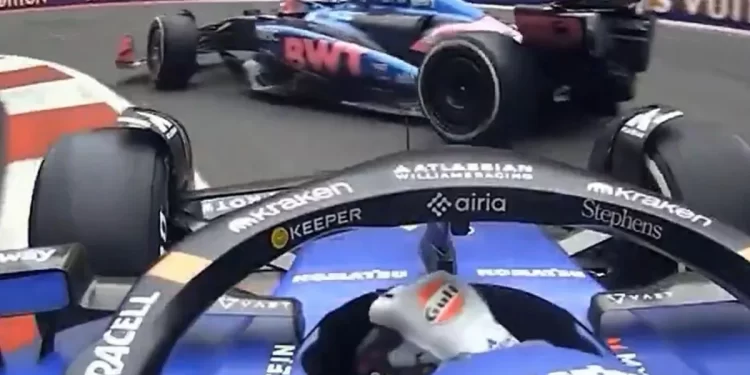 Golpe por detrás de su ex campañero, Albon, hunde la carrera de Franco Colapinto en Bakú