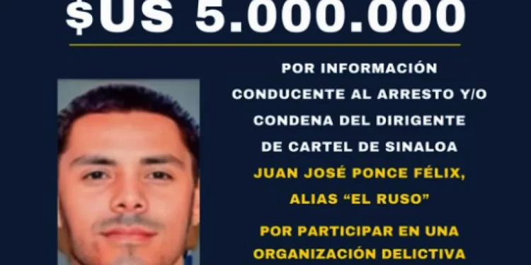 Recompensa de 5 millones de Dólares por el líder del Cártel de Sinaloa