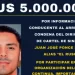 Recompensa de 5 millones de Dólares por el líder del Cártel de Sinaloa
