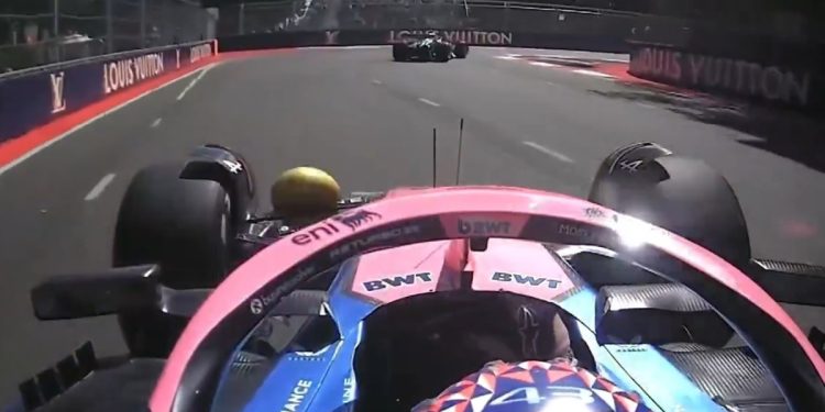 El auto de Franco Colapinto fue golpeado por una fruta y Alpine no lo pudo creer