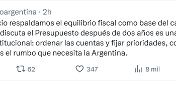 El guiño del PRO a Milei tras la presentación del Presupuesto: “Es el rumbo que necesita la Argentina”