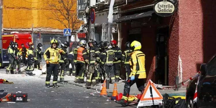 La fuerte explosión en un bar de Madrid deja un muerto y 25 heridos