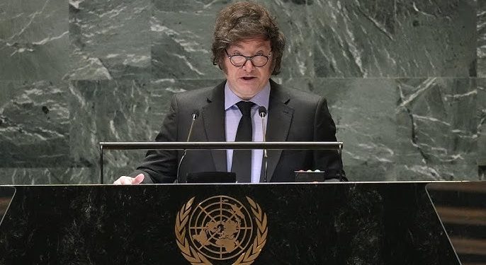 Javier Milei habla en la ONU: discurso y encuentro con la directora del FMI tras anuncio de swap. Video en vivo.