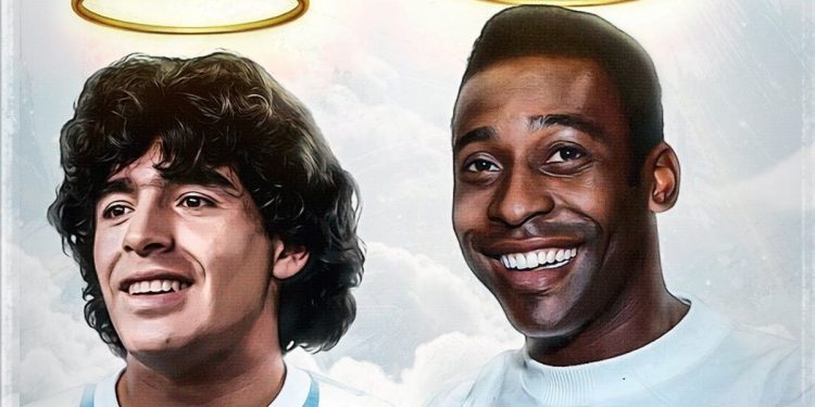 El homenaje especial de Santos a Maradona, con Pelé y con la historia de cuando estuvo cerca de jugar ahí