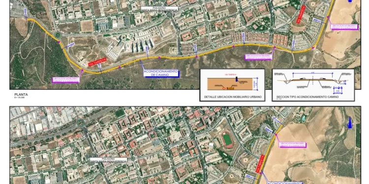Un itinerario peatonal de 320.000 euros para Vía Tarpeya en el Polígono de Toledo tras 50 años de abandono