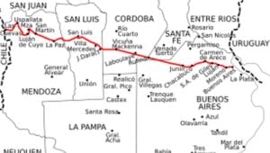 Cuál es el tramo de la ruta Mendoza-Buenos Aires que quiere mejorar Milei
