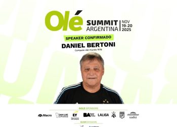 Daniel Bertoni, uno de los campeones del mundo que estará en el Olé Summit 2025
