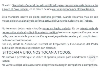 Imputaron a Ricardo Babillón y el gremialismo estalló por los aires en Mendoza