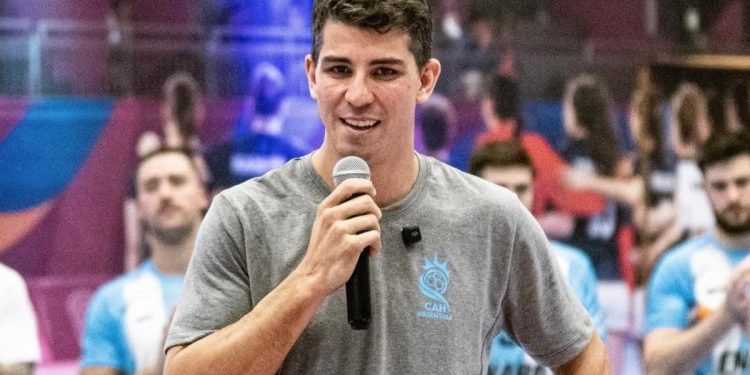 La emoción de Diego Simonet en su despedida de Los Gladiadores vs. Brasil