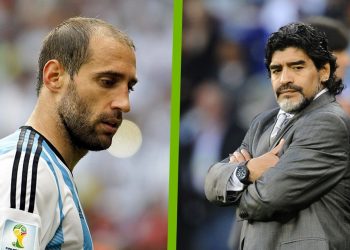 Pablo Zabaleta explicó por qué se ausentó en el ciclo Maradona: “Tuve un momento desagradable con Diego y no me convocó más”
