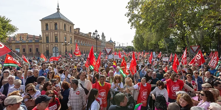 El otoño caliente de la izquierda en las calles de Andalucía