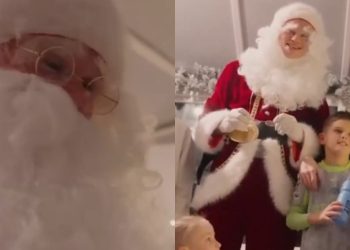 El divertido video de Haaland: se vistió de Papa Noel y sorprendió a unos nenes hinchas del City