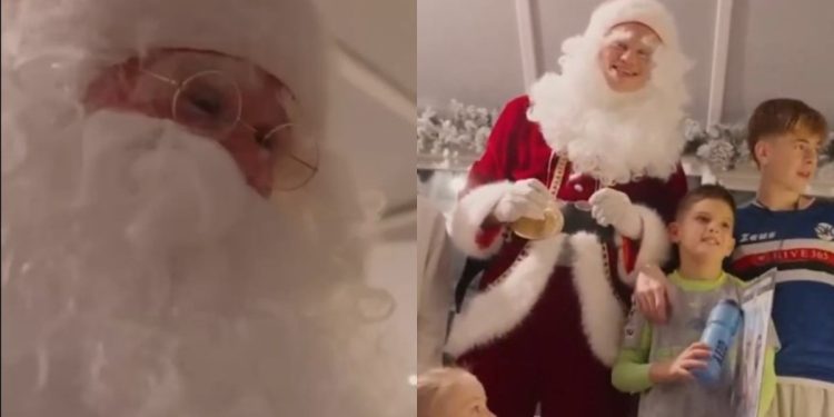 El divertido video de Haaland: se vistió de Papa Noel y sorprendió a unos nenes hinchas del City