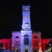 El Palacio Municipal de La Plata fue iluminado con los colores de Estudiantes