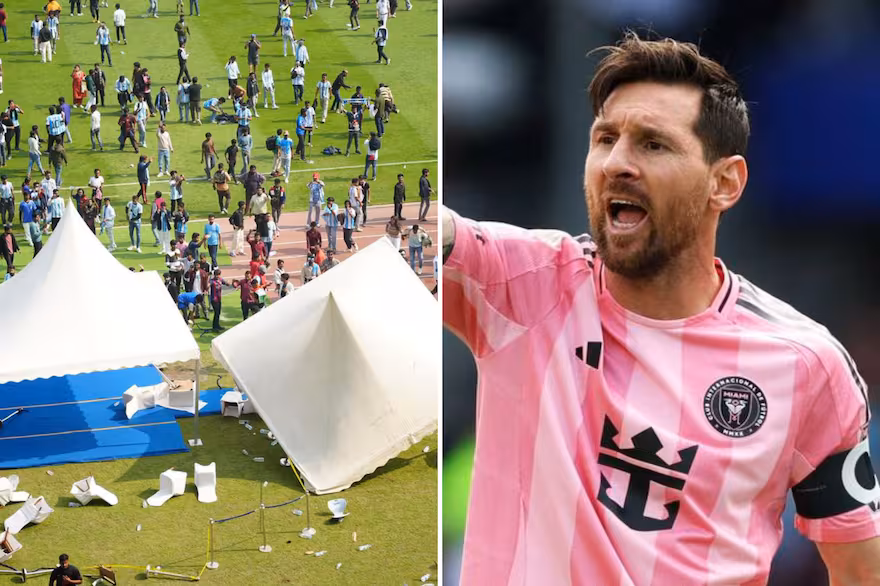 Caos y descontrol por Messi en India: fanáticos enfurecidos vandalizan estadio tras su salida anticipada