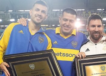 La bendición de Messi para Paredes antes de la semifinal con Racing