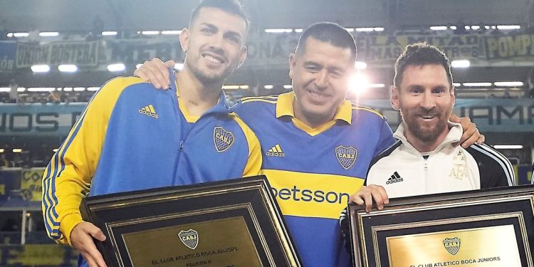 La bendición de Messi para Paredes antes de la semifinal con Racing