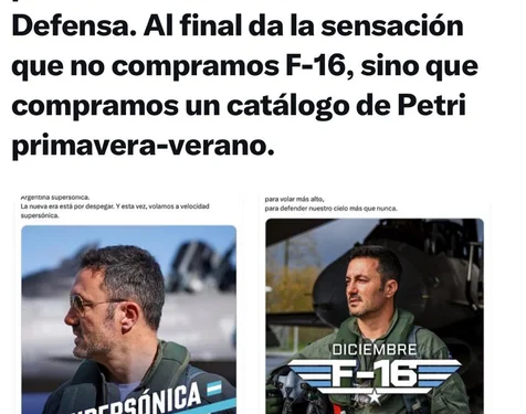 La burla de un reconocido politólogo hacia Luis Petri: “Insólita su carrera de modelo publicitario…”