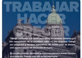 La diputada por Mendoza Lourdes Arrieta anunció que se suma al bloque de Provincias Unidas