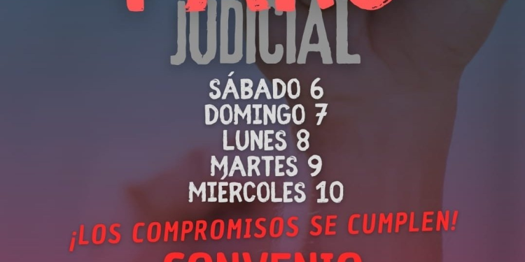 Los Judiciales de Mendoza endurecen las medidas de fuerza y van al paro por cinco días