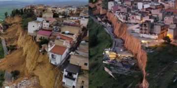 Derrumbe masivo en Sicilia deja a Niscemi al borde del colapso y obliga a evacuar a 1.500 personas