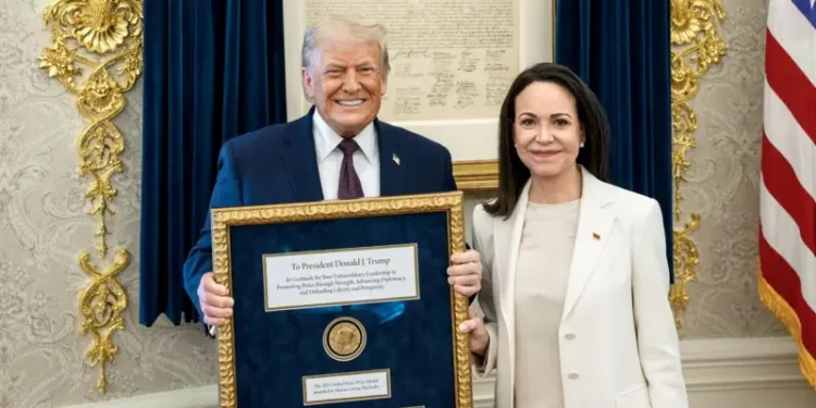 Machado destaca respaldo de Trump y apuesta a una transición ordenada tras cederle su Premio Nobel
