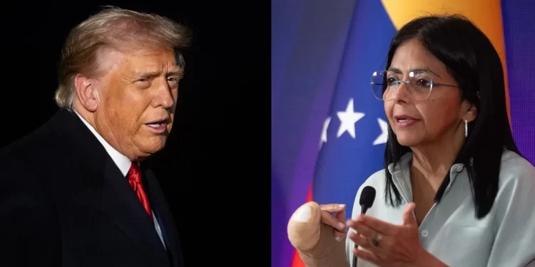 Delcy Rodríguez intenta demostrar cierto desafío a Washington y reclama “justicia política venezolana” tras la captura de Maduro
