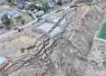 Persisten los movimientos del cerro Hermitte y se agrava la emergencia geológica en Comodoro Rivadavia-Imágenes impactantes-