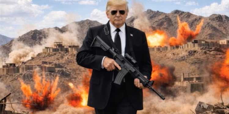 Trump presiona a Irán y exhibe fuerza con una imagen armada y “sugiere” “¡Más les vale espabilar pronto!”