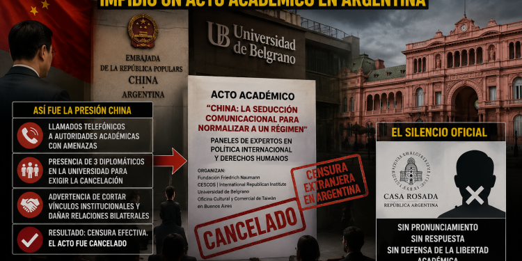 Escándalo diplomático: las presiones de China lograron censurar un evento académico en Buenos Aires y el Gobierno guarda silencio