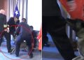 Un Pastor Malinois, entrenado en busqueda de drogas, se obsesiono con el bolsillo de un vicealmirante chileno