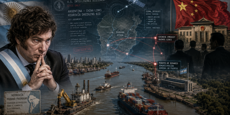 Inteligencia estadounidense mira la Hidrovía: detectó contactos entre agentes de China y áreas portuarias del gobierno de Milei