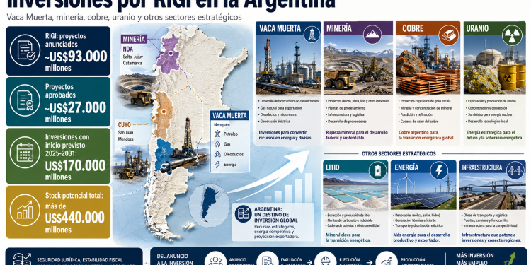 Positivo: Argentina suma un mapa inversor de US$170.000 millones y el RIGI empieza a mostrar el cambio de clima económico