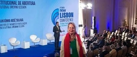 Lígia Pinto de Almeida destacó en Lisboa el llamado del Pte Seguro a defender la verdad, la democracia y la autonomía europea