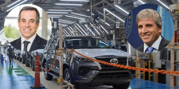 Toyota le marcó a Caputo el costo argentino: tasas municipales que encarecen autos y frenan exportaciones