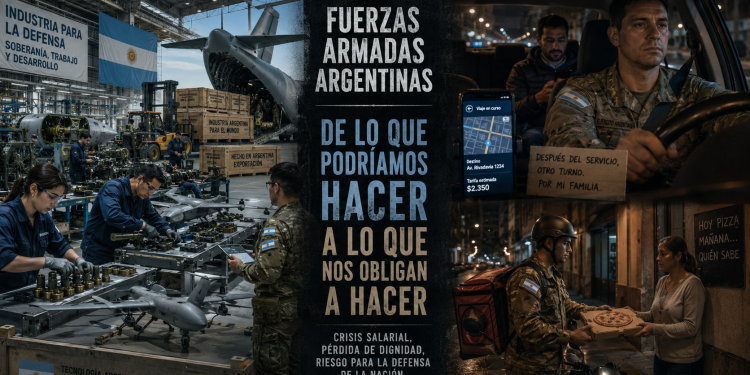 Militares con segundo empleo: la defensa nacional no puede depender de Uber ni de repartos de comida