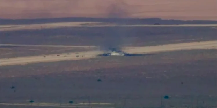 Un bombardero B-52 se estrelló tras despegar de la base Edwards en California