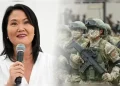 Keiko Fujimori incorpora a los veteranos de la lucha antiterrorista a la Parada Militar y promete saldar una deuda histórica