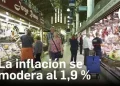 La inflación bajó al 1,9% en junio, pero tarifas y turismo mantuvieron la presión sobre los precios