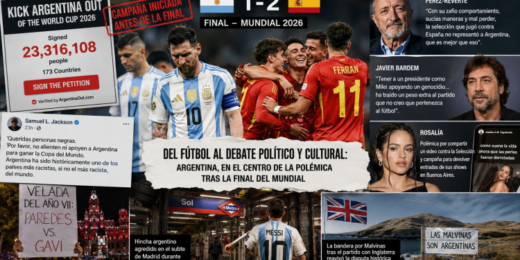 Argentina-España siguió fuera de la cancha: política, prejuicios y viejas disputas alimentaron una ofensiva contra la Selección