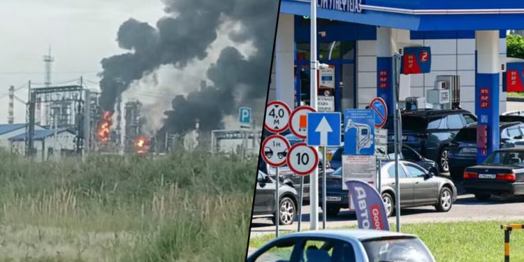 Ucrania golpea el corazón energético ruso: la gasolina desaparece de siete de cada diez estaciones
