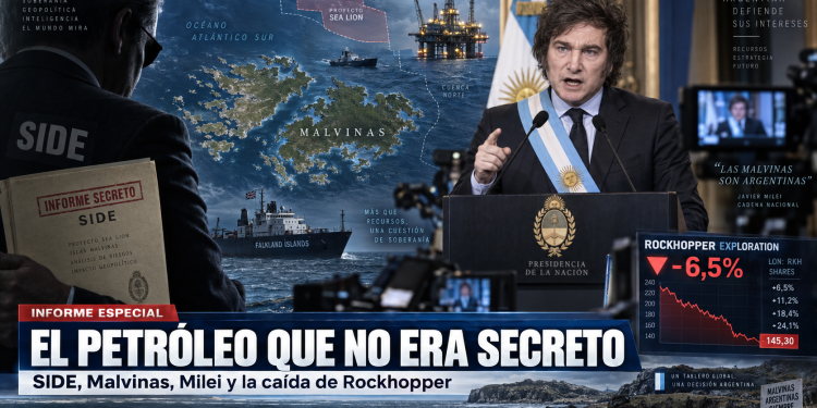 Malvinas y Sea Lion: la SIDE alertó tarde, Milei habló y las acciones de Rockhopper se derrumbaron