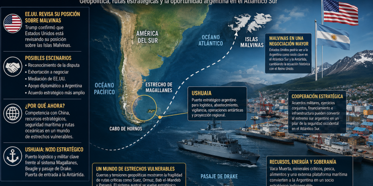 Se devela el misterio: Malvinas, Magallanes y Ushuaia, el tablero que Trump podría estar dispuesto a cambiar