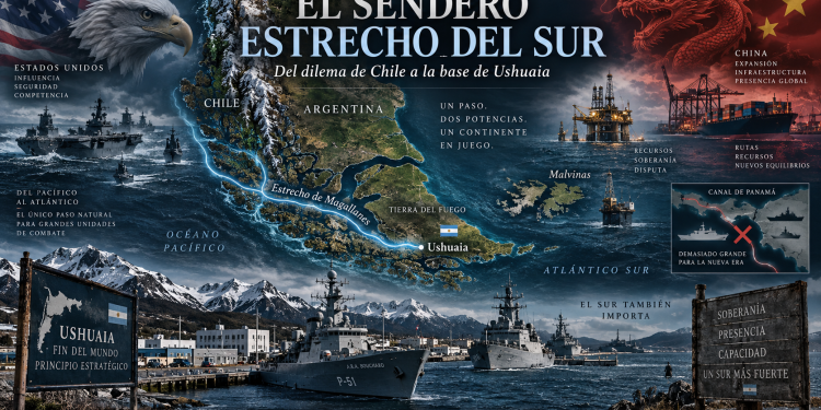 El sendero estro del sur: Del dilema de Chile a la base de Ushuaia; las líneas rojas que definen el único camino navegable para América del Sur