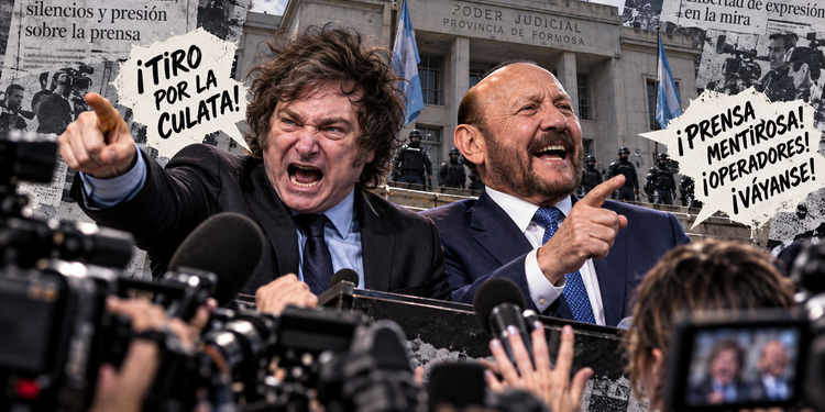 Milei e Insfrán, unidos por un fallo contra periodistas: el Presidente celebró la condena de la Justicia formoseña