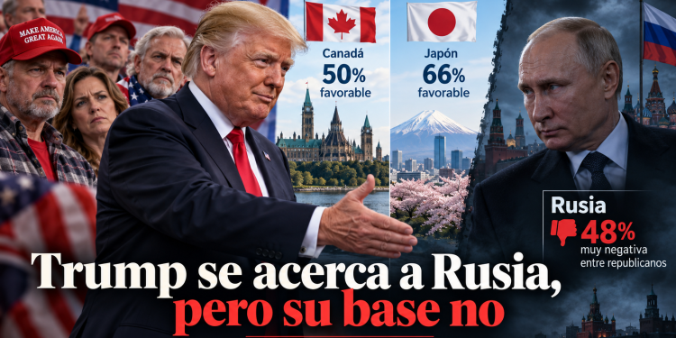 Trump abraza a Putin, pero su propio electorado rechaza a Rusia